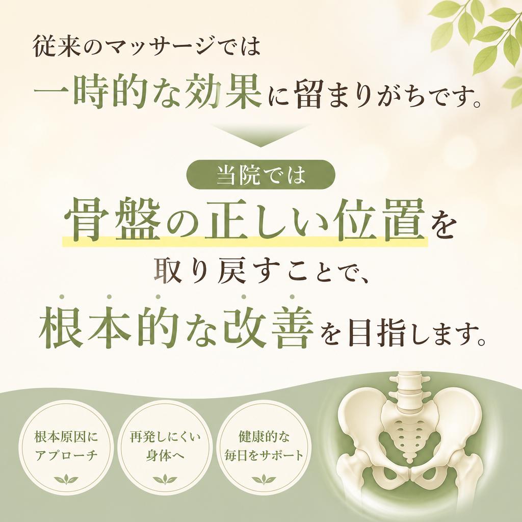 マッサージに頼らない理由