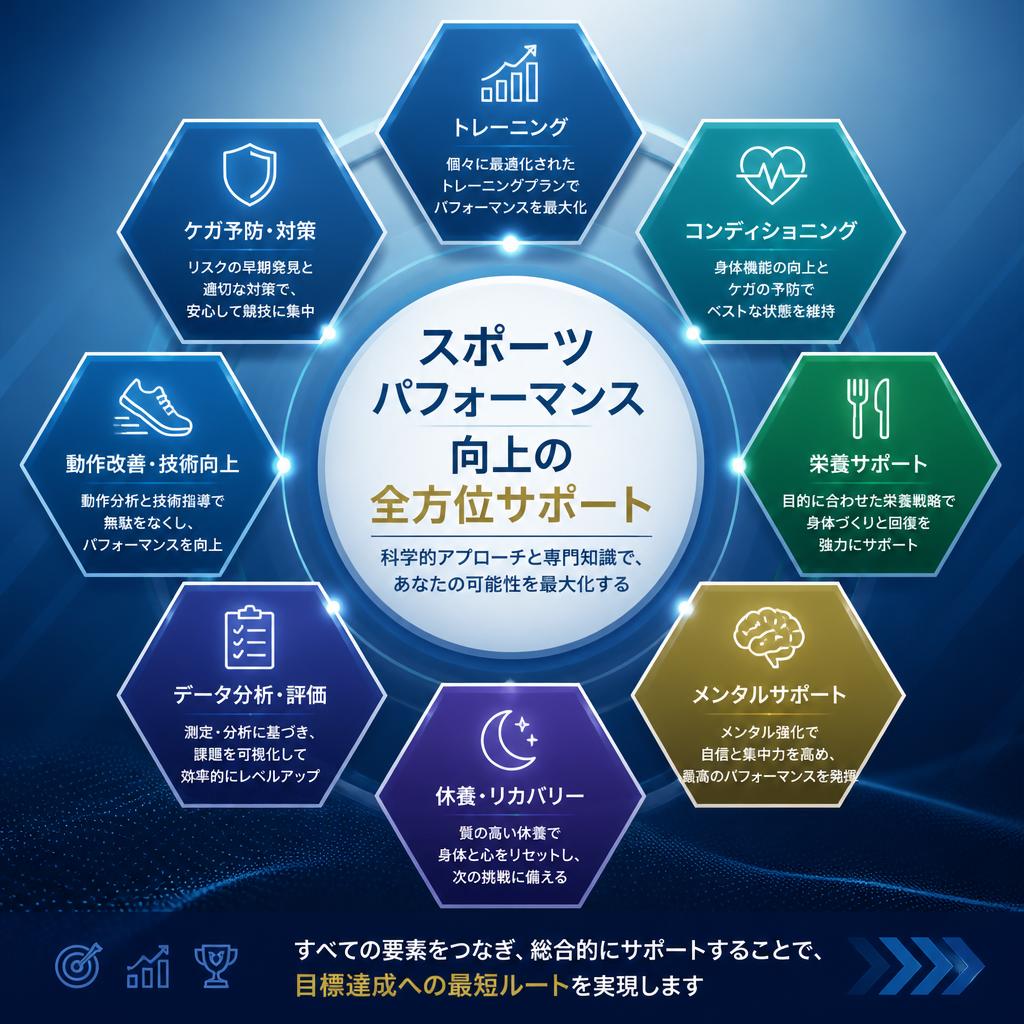 スポーツパフォーマンス向上の全方位サポート｜名古屋市でパフォーマンスアップさせるならあつまる接骨院